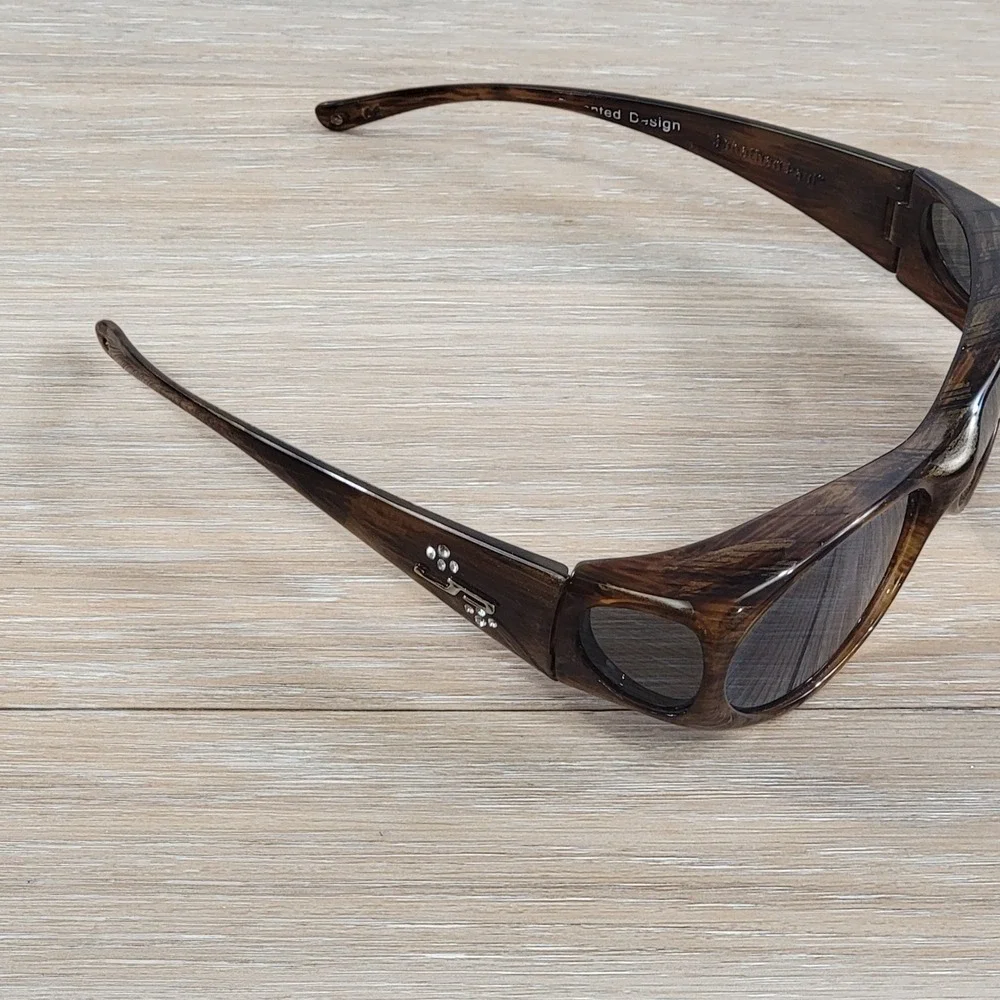 Jonathan Paul Fitovers Aurora AU003 Brown Tortoise Polarized Sunglasses UV 400